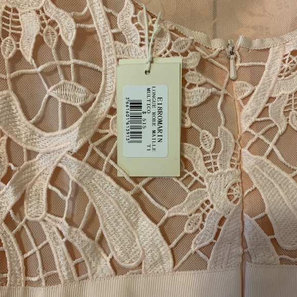 MAJE Ombre Pink Lace Romarin MIdi Dress - Picture 6 of 7